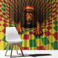 Afro-Jamaicans Reggae Lion Window Curtain Reggae Optical 3D Illusion - African Pride