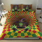 Afro-Jamaicans Reggae Witch Bedding Set Reggae Optical 3D Illusion - African Pride