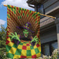 Afro-Jamaicans Reggae Witch Garden Flag Reggae Optical 3D Illusion - African Pride