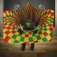 Afro-Jamaicans Reggae Witch Hooded Blanket Reggae Optical 3D Illusion - African Pride