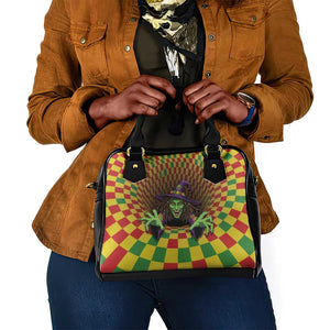 Afro-Jamaicans Reggae Witch Shoulder Handbag Reggae Optical 3D Illusion - African Pride