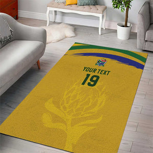 Custom South Africa Football Area Rug Road To Champions Dream - African Pride