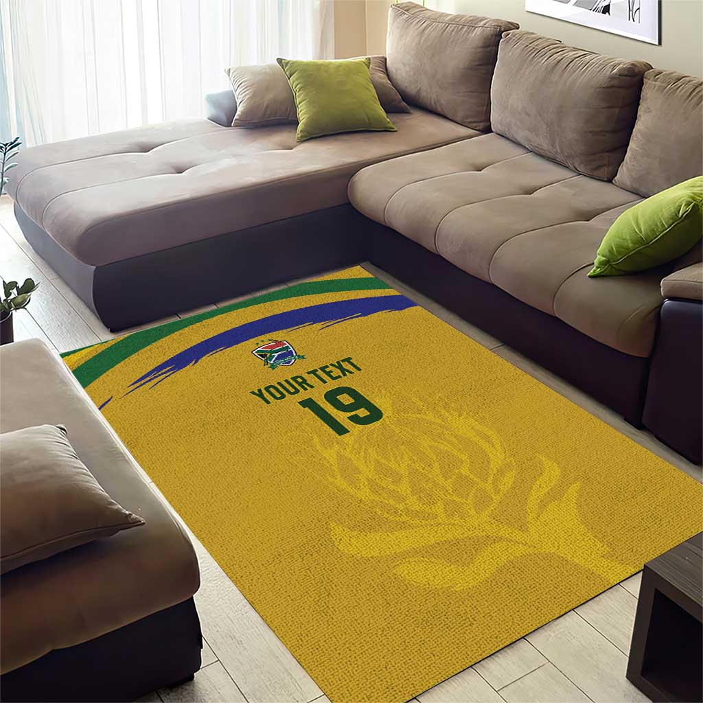 Custom South Africa Football Area Rug Road To Champions Dream - African Pride