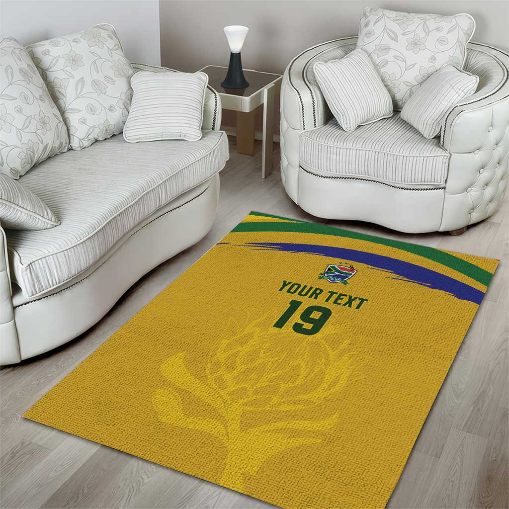 Custom South Africa Football Area Rug Road To Champions Dream - African Pride