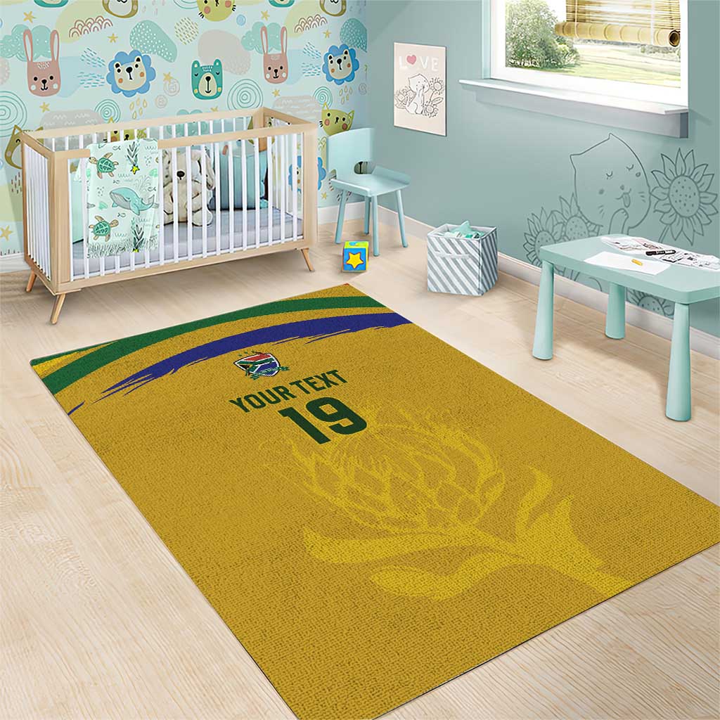 Custom South Africa Football Area Rug Road To Champions Dream - African Pride