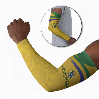 Custom South Africa Football Arm Sleeves Road To Champions Dream - African Pride