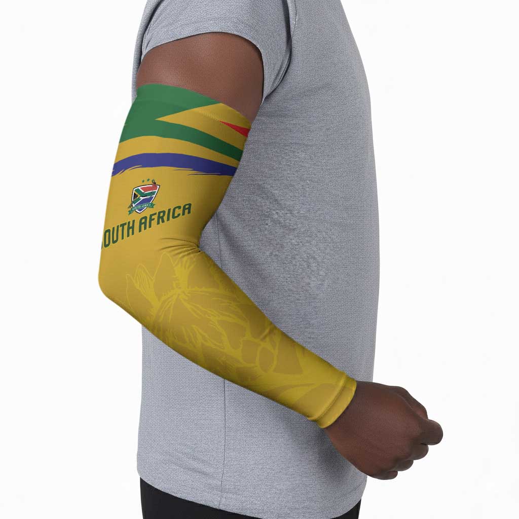Custom South Africa Football Arm Sleeves Road To Champions Dream - African Pride