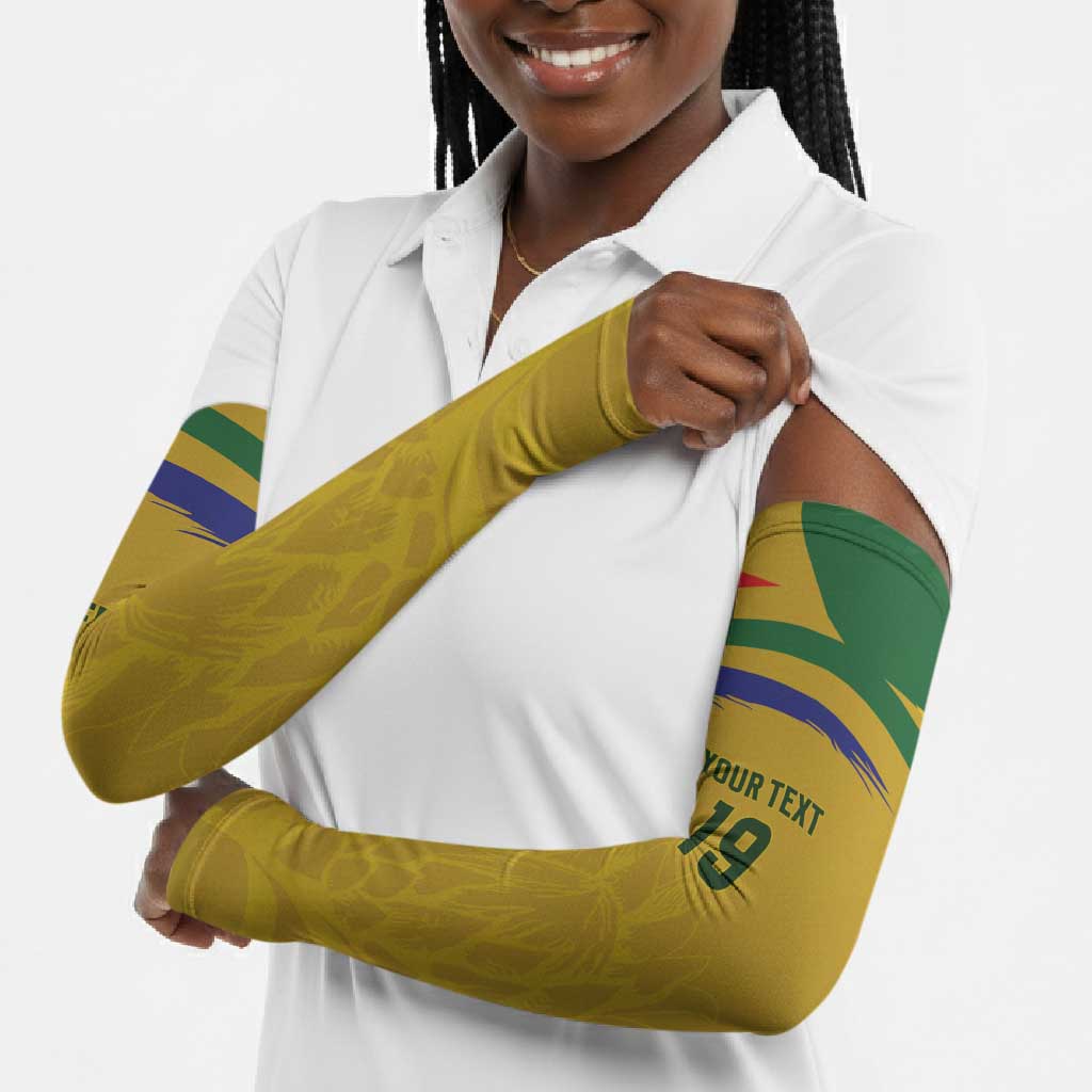 Custom South Africa Football Arm Sleeves Road To Champions Dream - African Pride