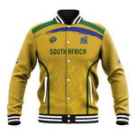 Custom South Africa Football Baseball Jacket Road To Champions Dream - African Pride