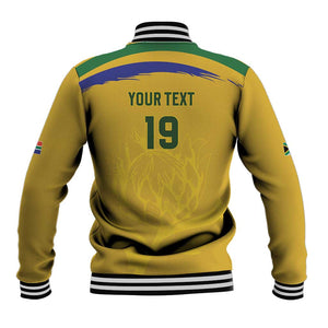 Custom South Africa Football Baseball Jacket Road To Champions Dream - African Pride