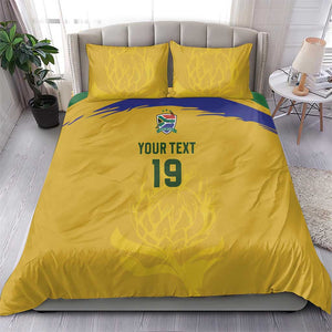 Custom South Africa Football Bedding Set Road To Champions Dream - African Pride