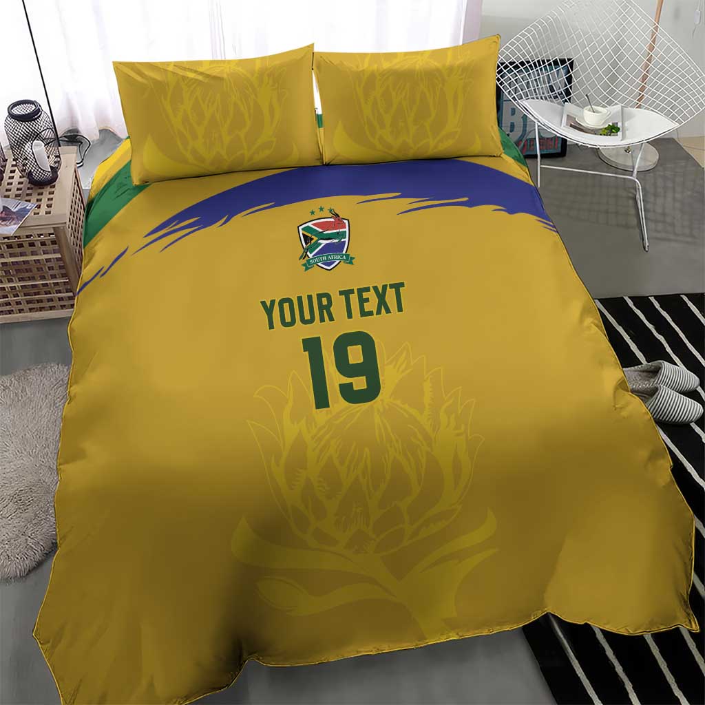 Custom South Africa Football Bedding Set Road To Champions Dream - African Pride
