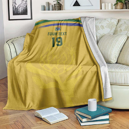 Custom South Africa Football Blanket Road To Champions Dream - African Pride