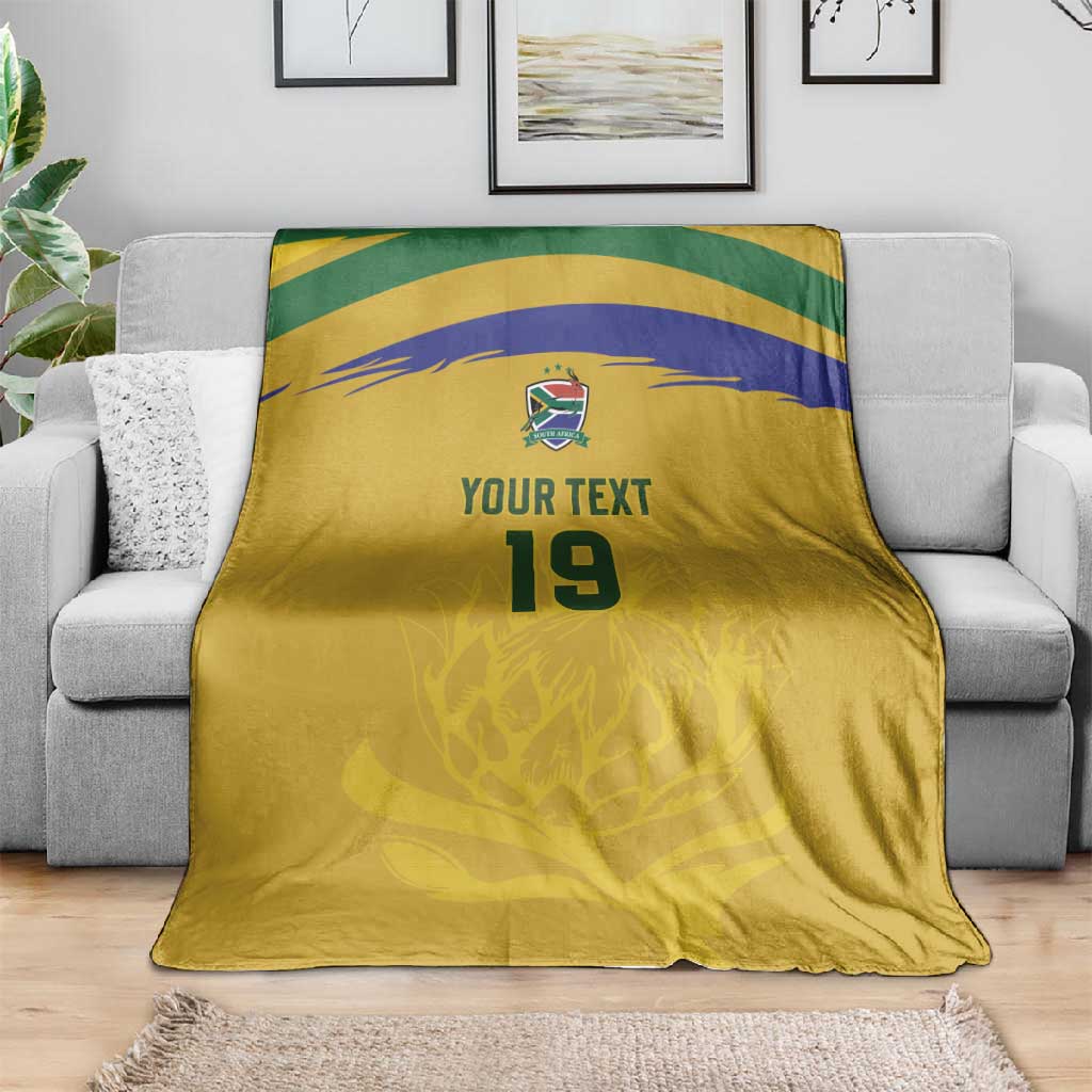 Custom South Africa Football Blanket Road To Champions Dream - African Pride