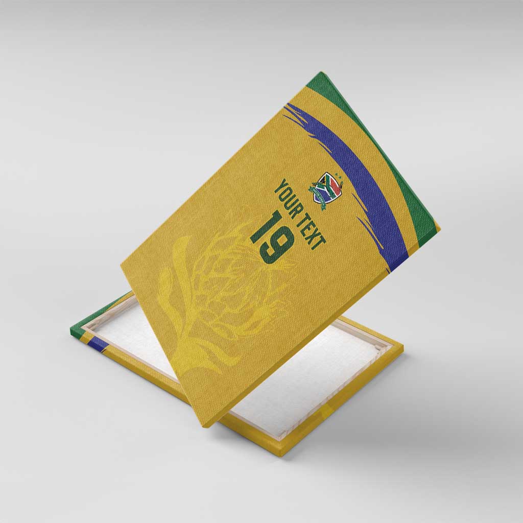 Custom South Africa Football Canvas Wall Art Road To Champions Dream - African Pride