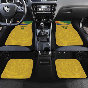 Custom South Africa Football Car Mats Road To Champions Dream - African Pride