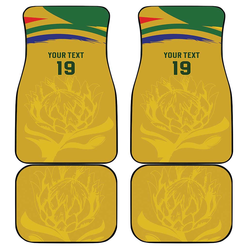 Custom South Africa Football Car Mats Road To Champions Dream - African Pride
