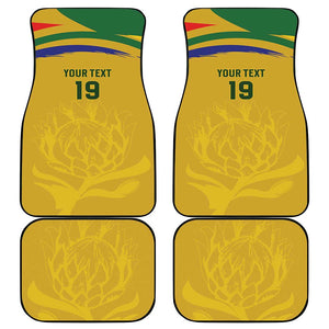 Custom South Africa Football Car Mats Road To Champions Dream - African Pride