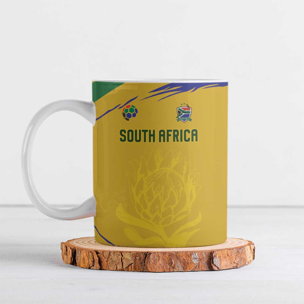 Custom South Africa Football Ceramic Mug Road To Champions Dream - African Pride