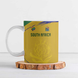 Custom South Africa Football Ceramic Mug Road To Champions Dream - African Pride