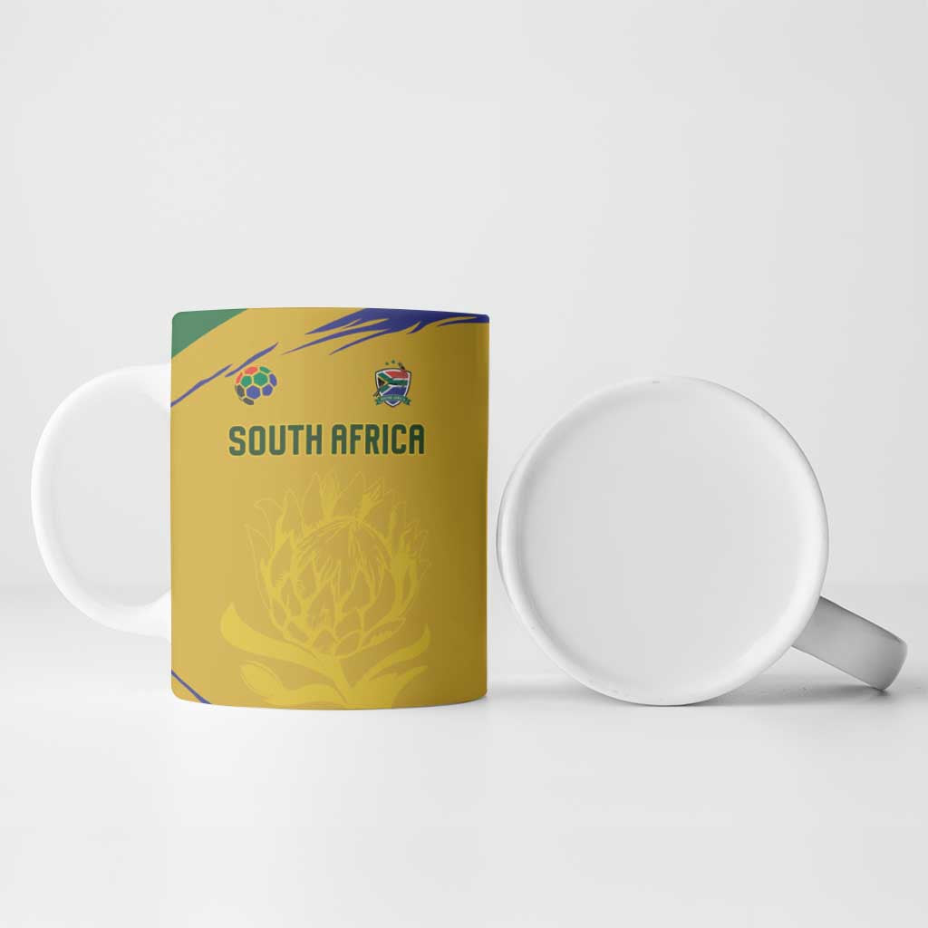 Custom South Africa Football Ceramic Mug Road To Champions Dream - African Pride