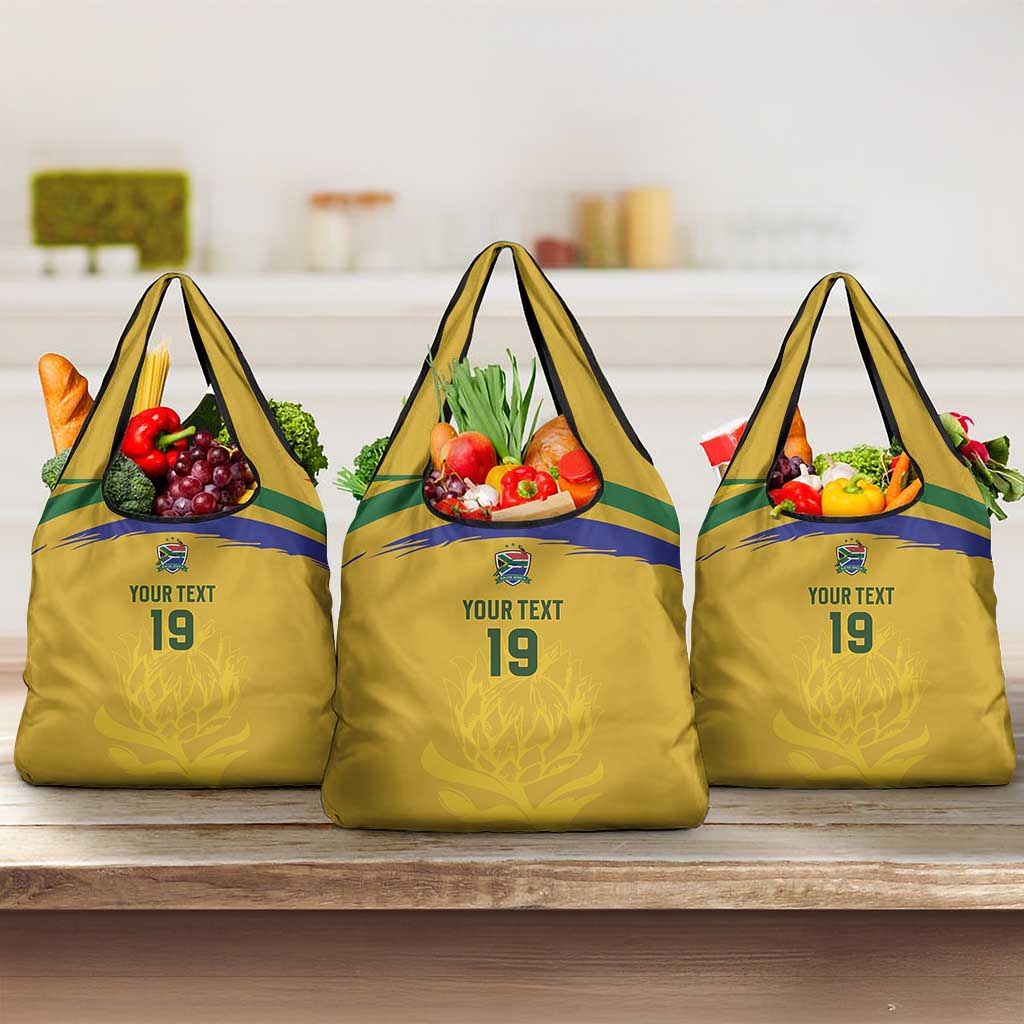 Custom South Africa Football Grocery Bag Road To Champions Dream - African Pride