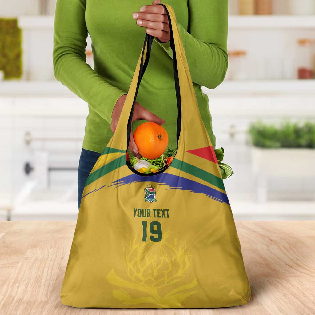 Custom South Africa Football Grocery Bag Road To Champions Dream - African Pride