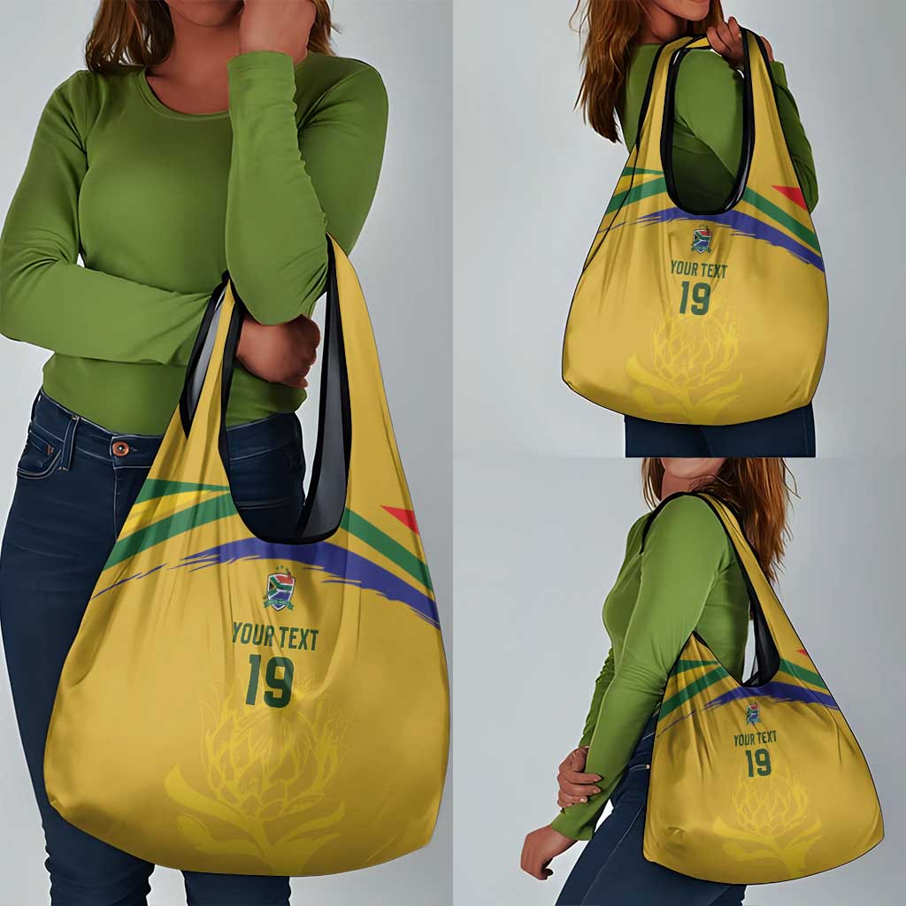 Custom South Africa Football Grocery Bag Road To Champions Dream - African Pride