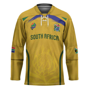 Custom South Africa Football Hockey Jersey Road To Champions Dream - African Pride