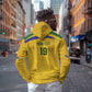 Custom South Africa Football Hoodie Road To Champions Dream - African Pride