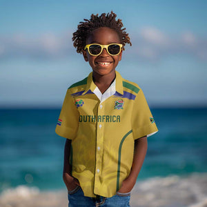 Custom South Africa Football Kid Hawaiian Shirt Road To Champions Dream LT19