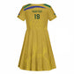Custom South Africa Football Kid Short Sleeve Dress Road To Champions Dream LT19