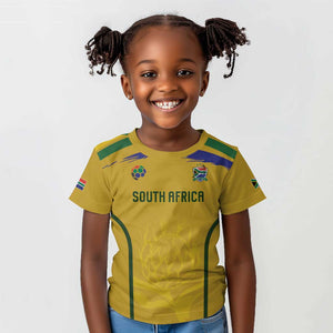Custom South Africa Football Kid T shirt Road To Champions Dream LT19