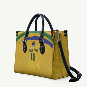 Custom South Africa Football Leather Bag Road To Champions Dream - African Pride