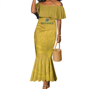 Custom South Africa Football Mermaid Dress Road To Champions Dream LT19