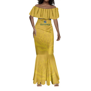 Custom South Africa Football Mermaid Dress Road To Champions Dream LT19