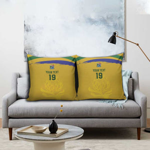Custom South Africa Football Pillow Cover Road To Champions Dream - African Pride