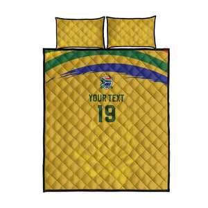 Custom South Africa Football Quilt Bed Set Road To Champions Dream - African Pride