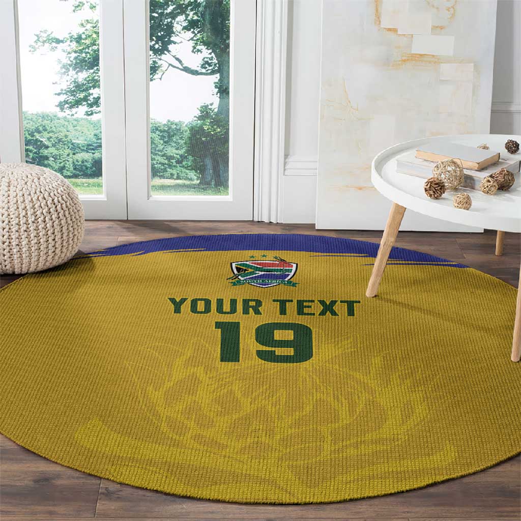 Custom South Africa Football Round Carpet Road To Champions Dream - African Pride