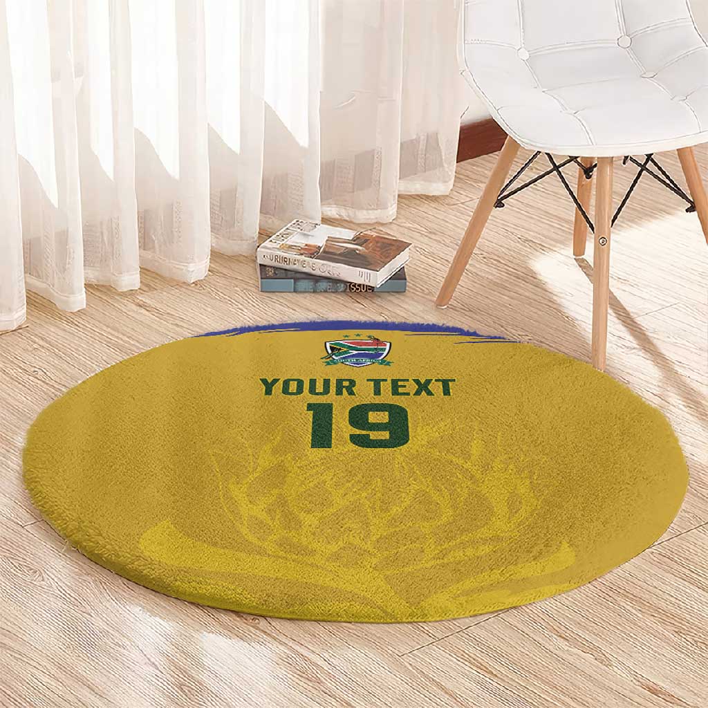 Custom South Africa Football Round Carpet Road To Champions Dream - African Pride