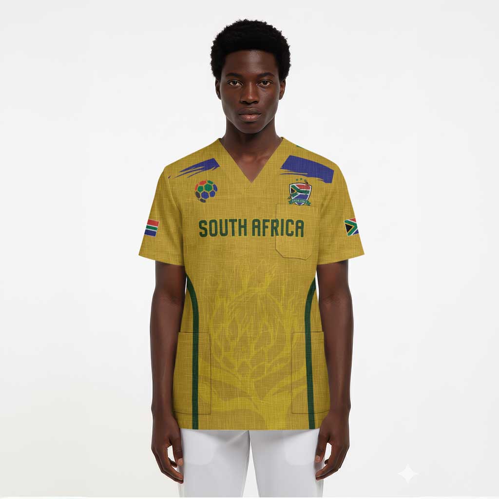 Custom South Africa Football Scrub Top Road To Champions Dream - African Pride