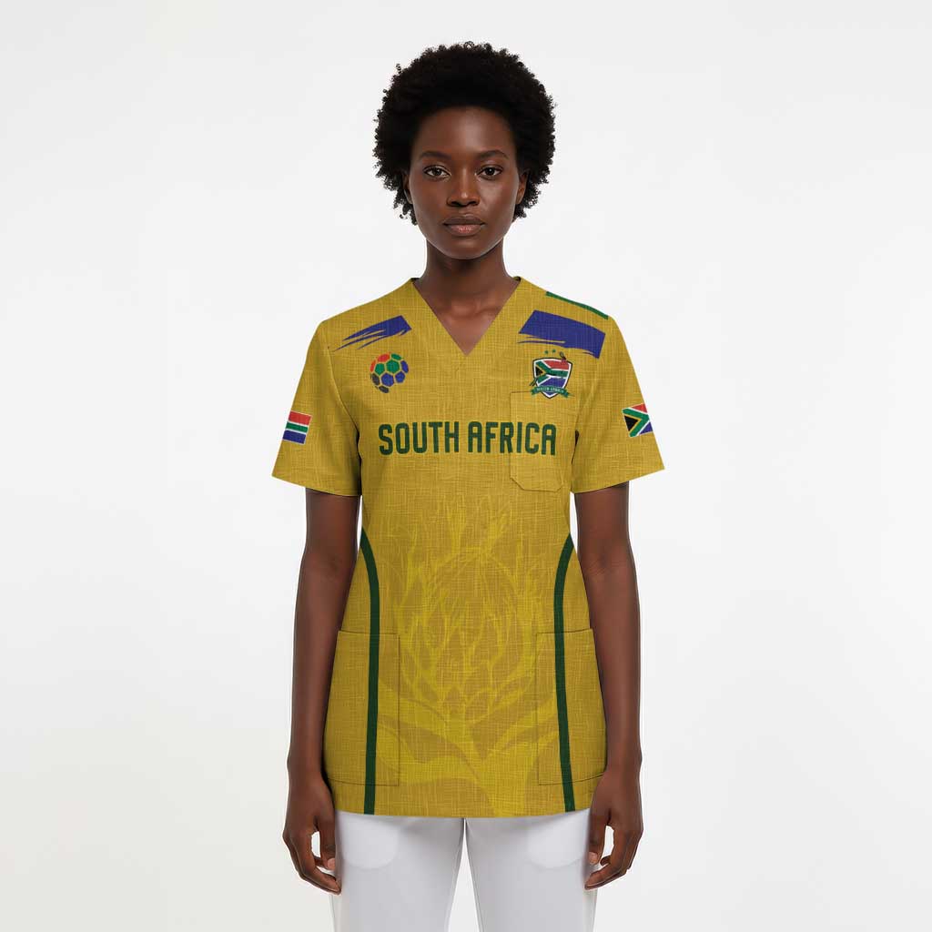 Custom South Africa Football Scrub Top Road To Champions Dream - African Pride