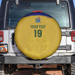 Custom South Africa Football Spare Tire Cover Road To Champions Dream - African Pride