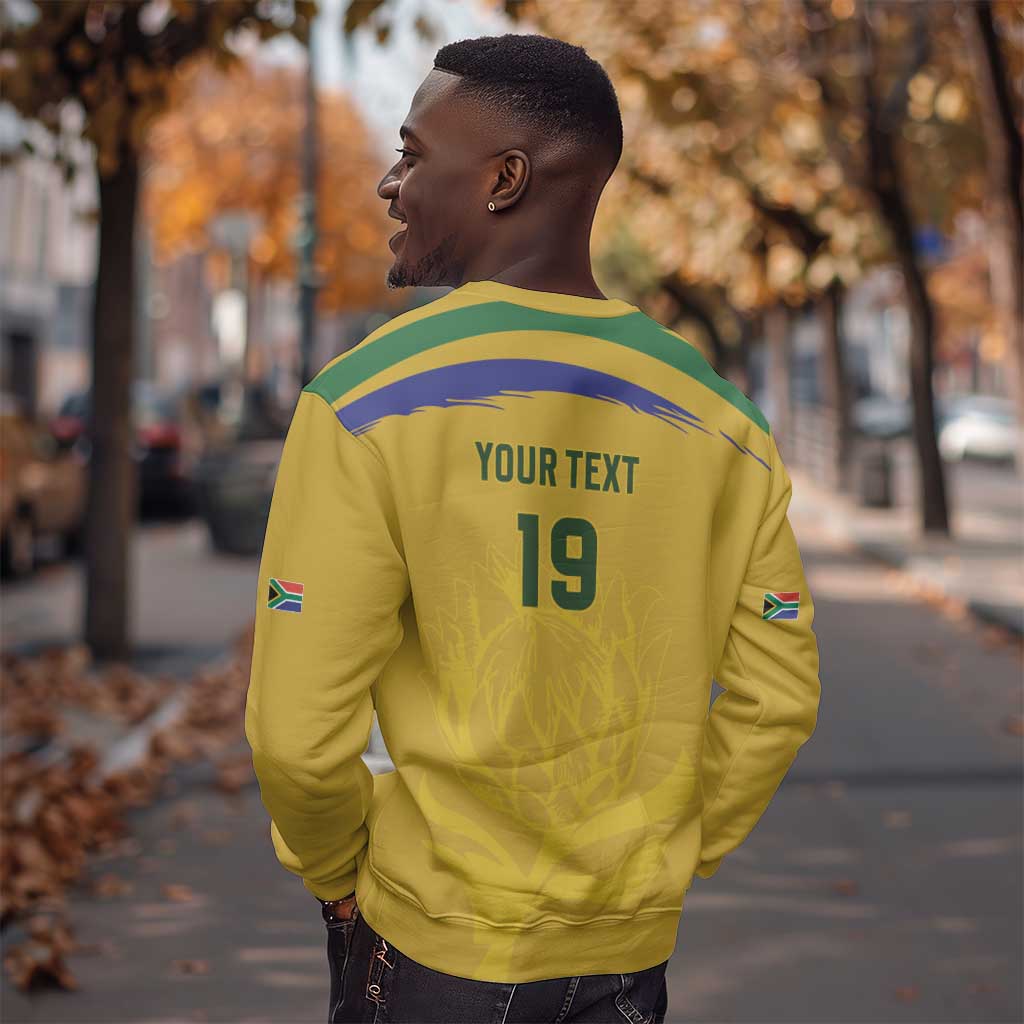 Custom South Africa Football Sweatshirt Road To Champions Dream - African Pride