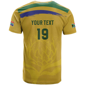 Custom South Africa Football T shirt Road To Champions Dream LT19
