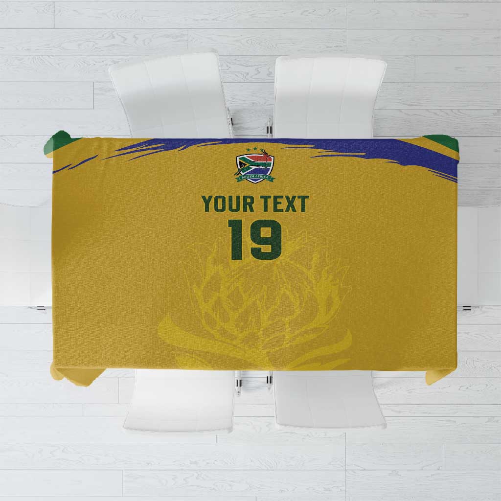 Custom South Africa Football Tablecloth Road To Champions Dream - African Pride