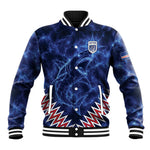 Custom World Football 2026 Cabo Verde Baseball Jacket Go Blue Sharks Glory
