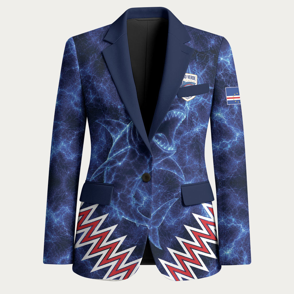 Custom World Football 2026 Cabo Verde Blazer Go Blue Sharks Glory