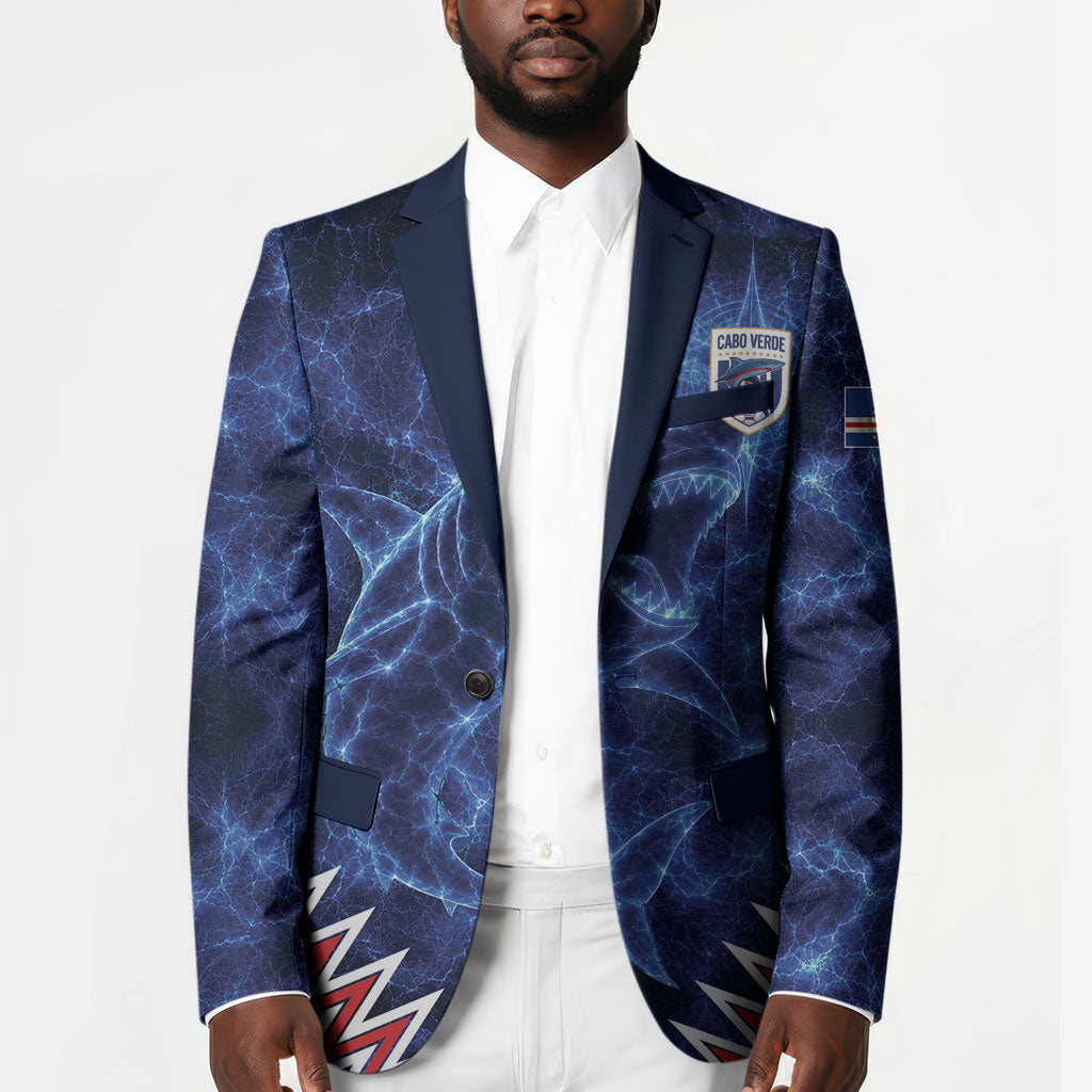 Custom World Football 2026 Cabo Verde Blazer Go Blue Sharks Glory