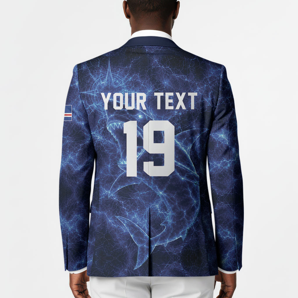 Custom World Football 2026 Cabo Verde Blazer Go Blue Sharks Glory